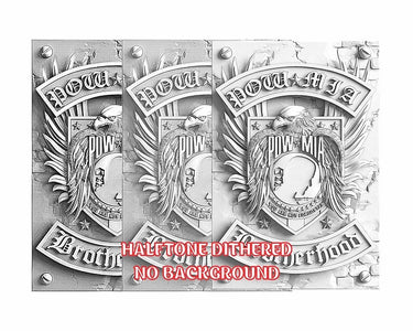 POW MIA 3d illusion & laser-ready file 3DWave.us